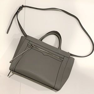 Rebecca Minkoff Gray Leather Too Handle Satchel